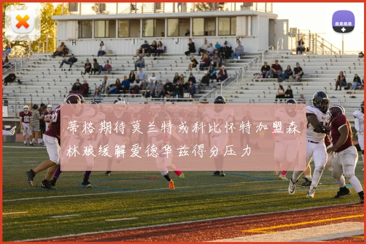 蒂格期待莫兰特或科比怀特加盟森林狼缓解爱德华兹得分压力